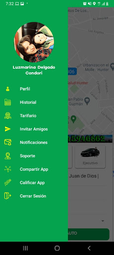 E -Taxi Pasajero Screen 2