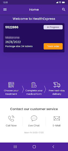 HealthExpress Screen 3