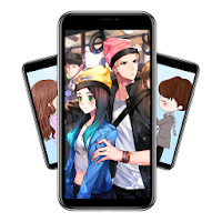 Cute Lovely Couple Anime Wallpaper  Offline HD