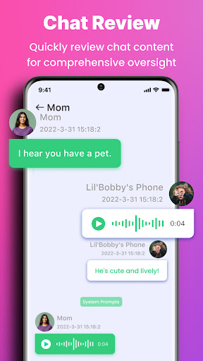 Screenshot of KidsGuard for Chat App