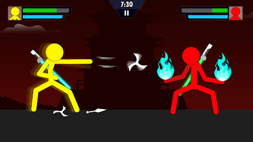 Android application Super Stick Fighting Battle screenshort