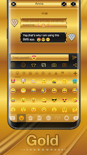Gold Emoji Keyboard Theme For PC installation