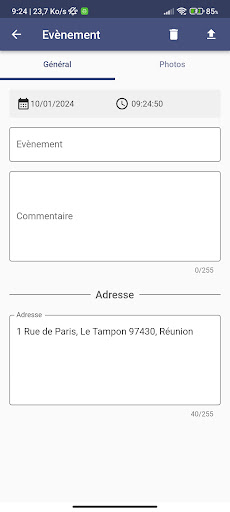 Collecte Réclamations Screen 2