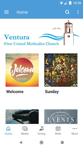 Android application Ventura First UMC screenshort