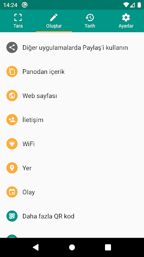 QR Kod ve Barkod Okuyucu ekran görüntüsü