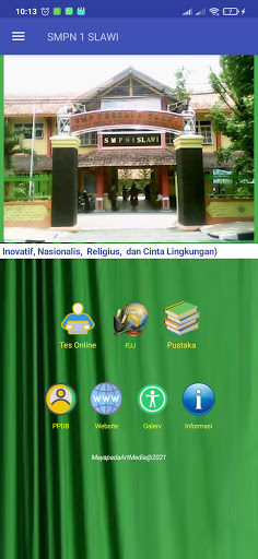 Android application SMPN 1 SLAWI screenshort