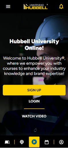 Android application Universidad Hubbell screenshort