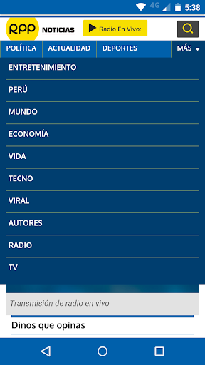 RPP Noticias Screen 3