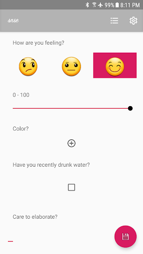 Android application snse screenshort