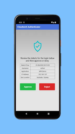 Android application ISMSAuth screenshort