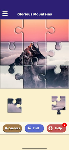 Android application Glorious Mountains Puzzle screenshort