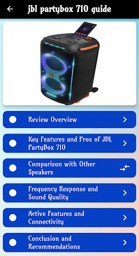 jbl partybox 710 guide Screen 2