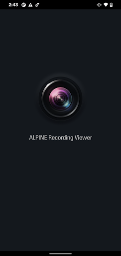 Android application ALPINE Recording Viewer screenshort