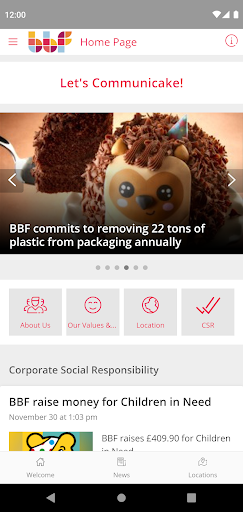 Android application Communicake - baked by BBF screenshort