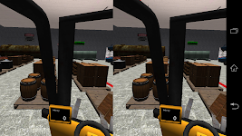 screenshot of VR Forklift Simulator Demo