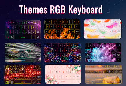 Neon led keyboard: color & rgb