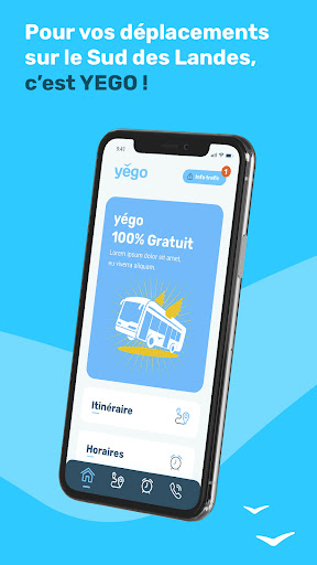 Android application YÉGO screenshort