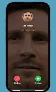 Messi Video Call Fake Prank