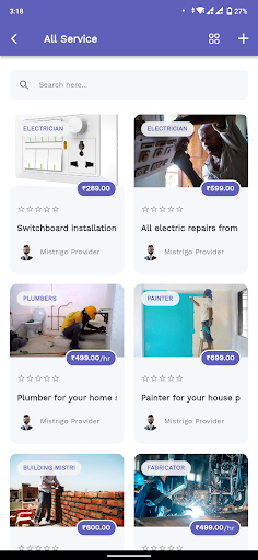Mistrigo Provider Mistri App Screen 2