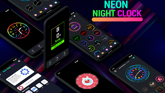 Neon Night Clock MOD (Premium Unlocked) 8