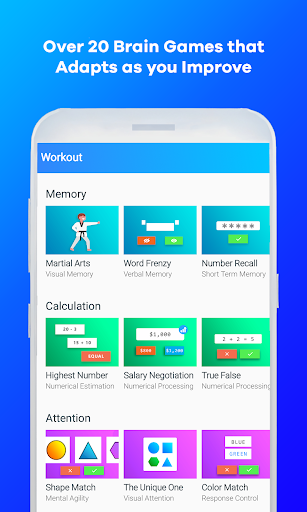 Android application Neurality: Brain Training App screenshort