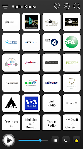 Android application South Korea Radio FM AM Music screenshort