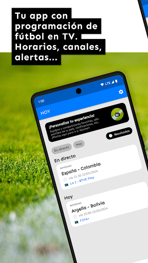 Vista previa de la aplicación