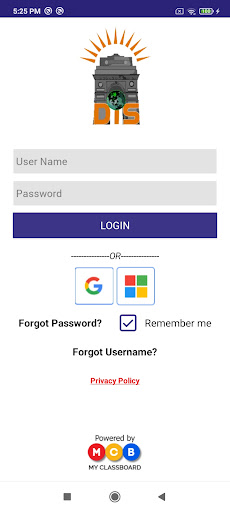 DIS Parent Portal Screen 2