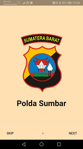 Android application Biro SDM Polda Sumbar screenshort