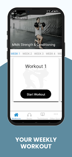 Screenshot of MMA Strength & Conditioning