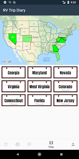 RV Trip Diary Screen 3