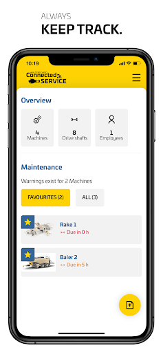 Walterscheid Connected Service Screen 3