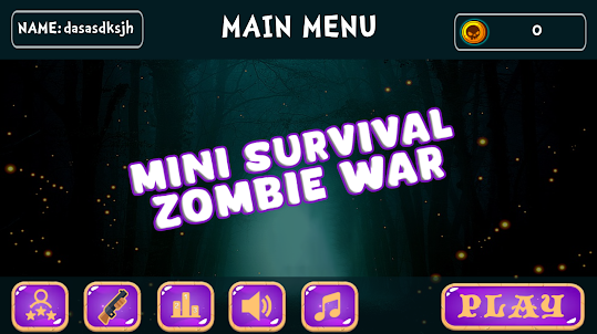Mini Survival Zombie War