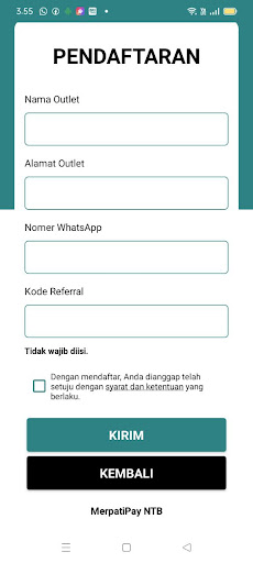 MerpatiPay NTB Screenshot