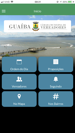 Android application Câmara Guaíba screenshort