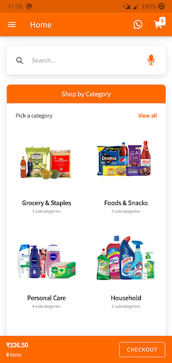 Android application MY MART screenshort