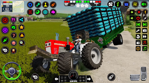 US Farming Tractor Games 3d Screen 3