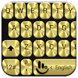 Keyboard Theme Metallic Gold icon