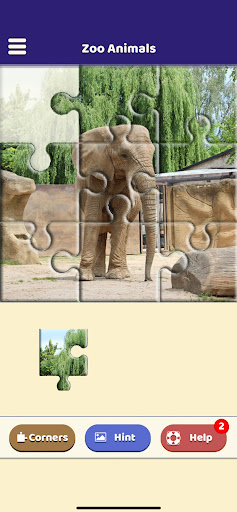 Android application Zoo Animals Puzzle screenshort