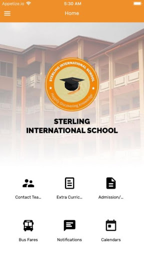 Android application Sterling International School screenshort