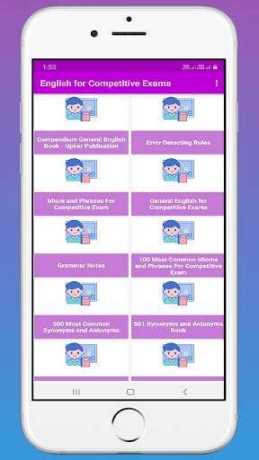 English for Competitive Exams Screen 2