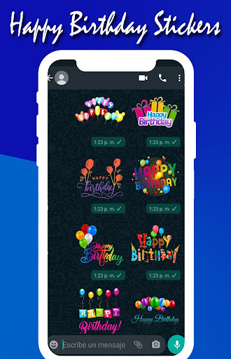 Android application Happy Birthday Stickers screenshort