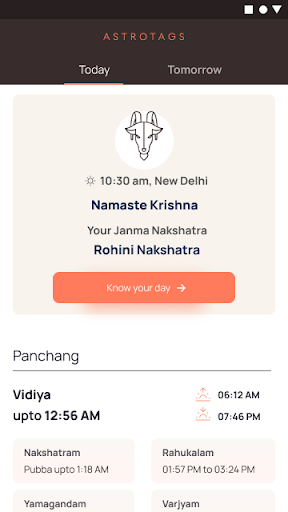 Android application AstroTags Personal Astrologer screenshort