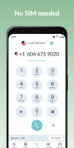Number2Go: Second Phone Number Screen 3