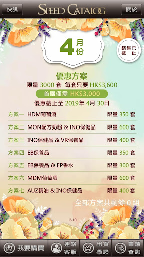 SPEED CATALOG Screen 2