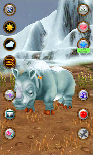 Hablar lanoso Rhinoceros