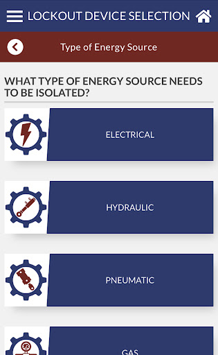 Android application Lockout/Tagout 101 screenshort