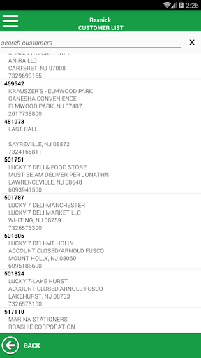 Resnick Distributors Screen 2