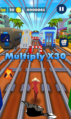 Black Hero Faster Runner - Screenshot 2
