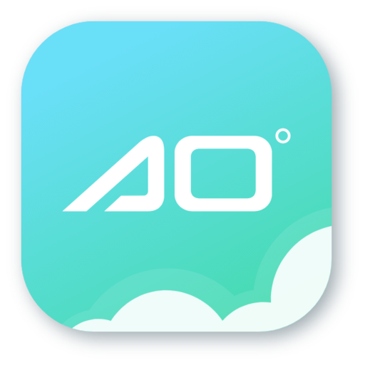 에이오 플러스 (AO PLUS) logo